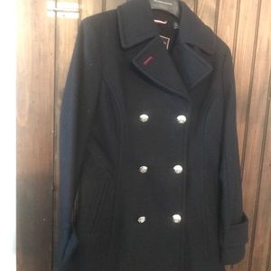 Tommy Hilfiger military style pea coat